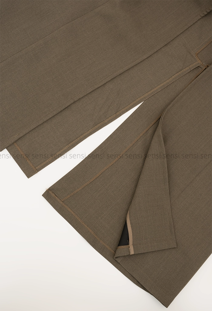 مانتو مانتو بلند یقه بلیزر @کد1005383